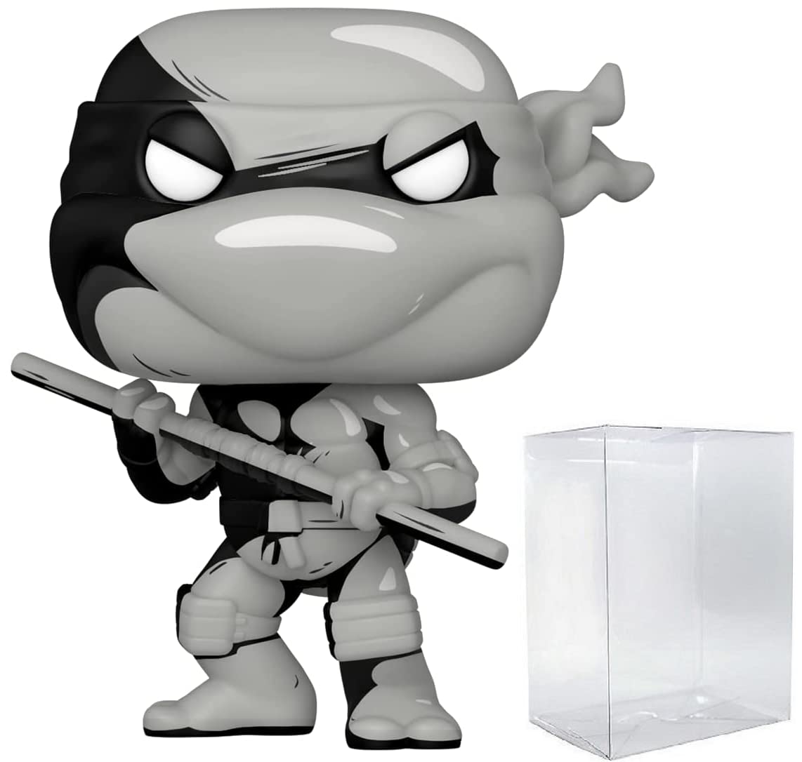 POP Teenage Mutant Ninja Turtles Donatello PX Previews 限定 Black & White Chase Funko ビニールフィギュア