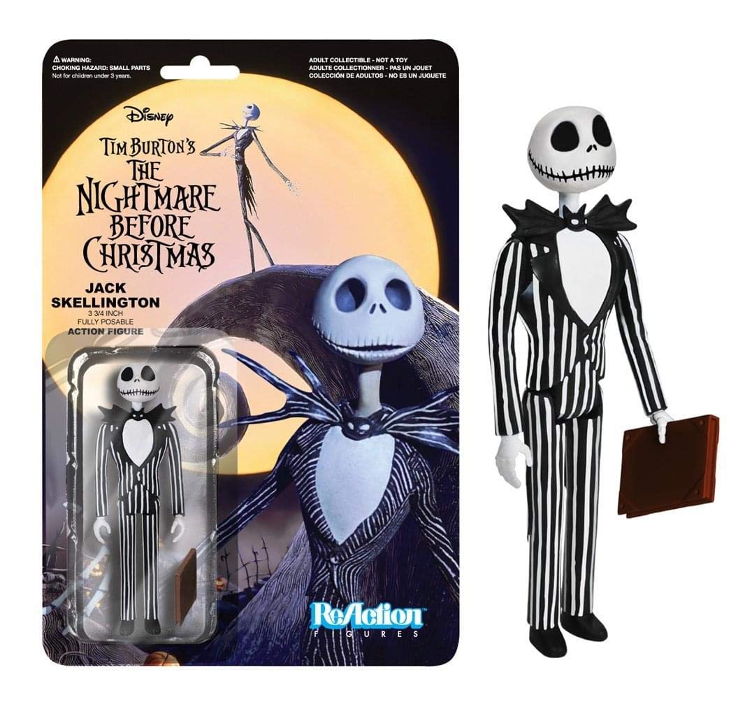 Funko Nightmare Before Christmas Jack Skellington Reaction フィギュア