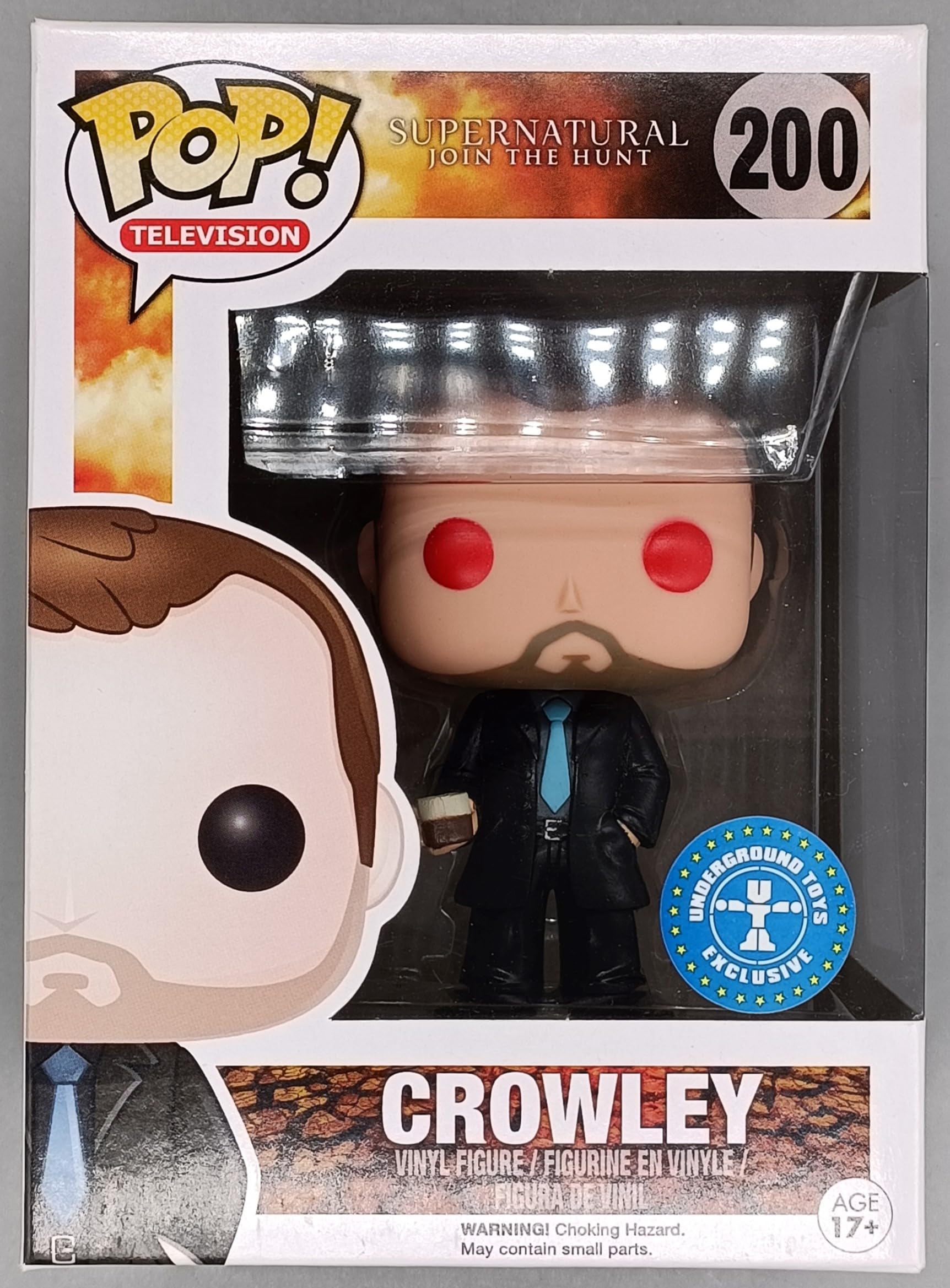 Funko Supernatural POP! Television Crowley ����ӥˡ���ե����奢 #200 Red Eyes
