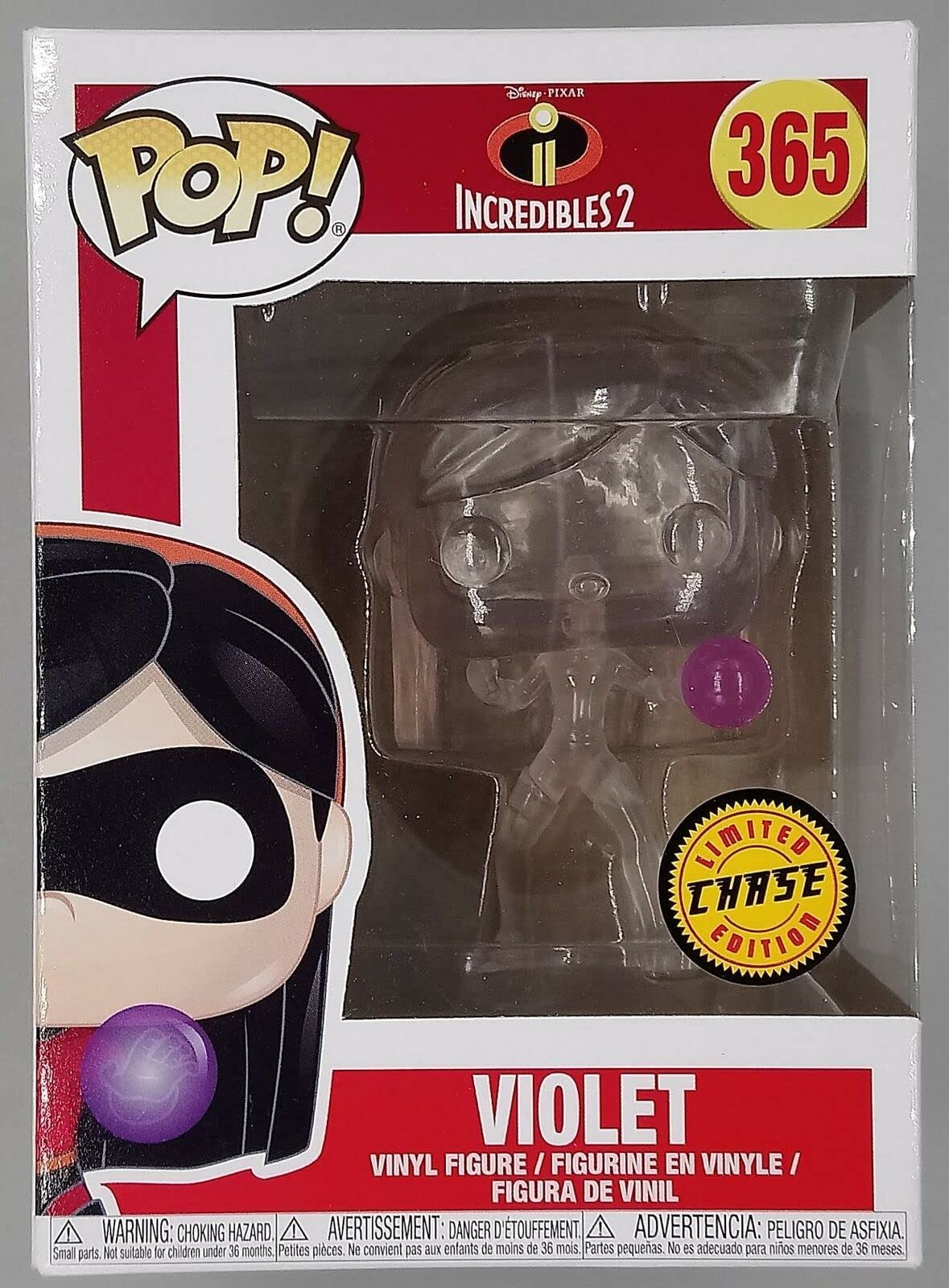 Funko Pop! Disney Pixar: Incredibles 2 Invisible Violet CHASE Variant �����ǥӥˡ���ե���...
