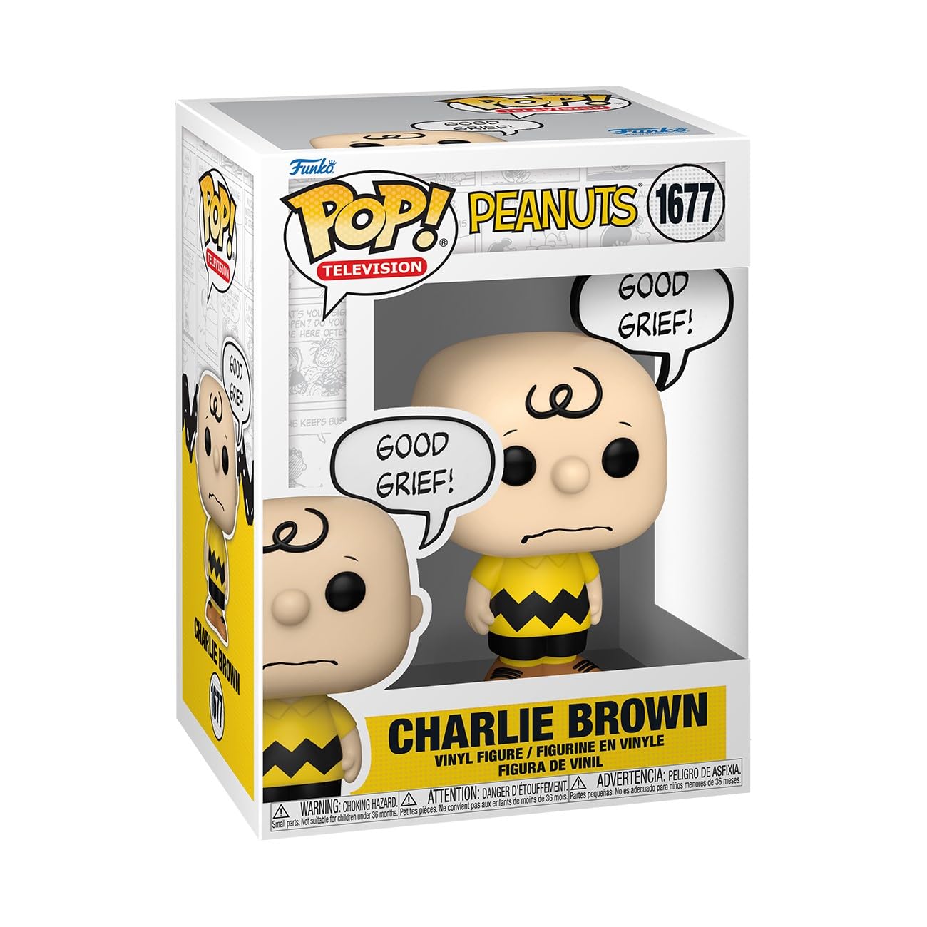 Funko Pop Animation: Peanuts Charlie Brown Classic Peanuts コレクティブルビニールフィギュア カー..
