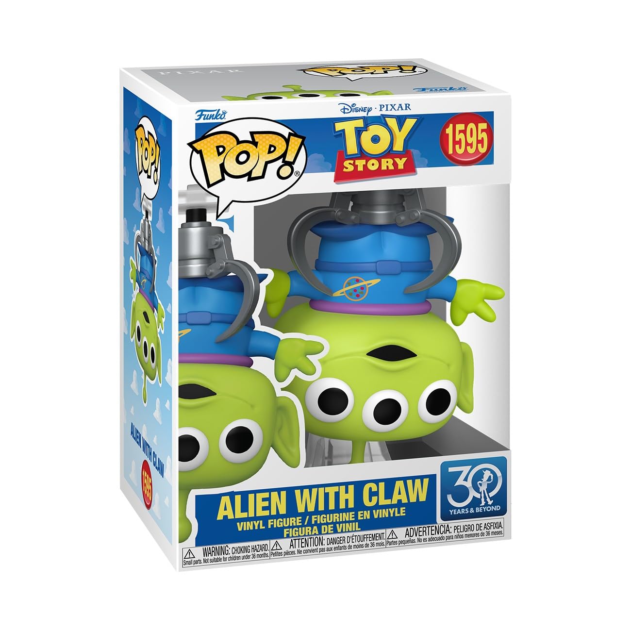 Funko Pop! Disney: Toy Story 30th Anniversary Alien with Claw コレクティブルビニールフィギュア ..