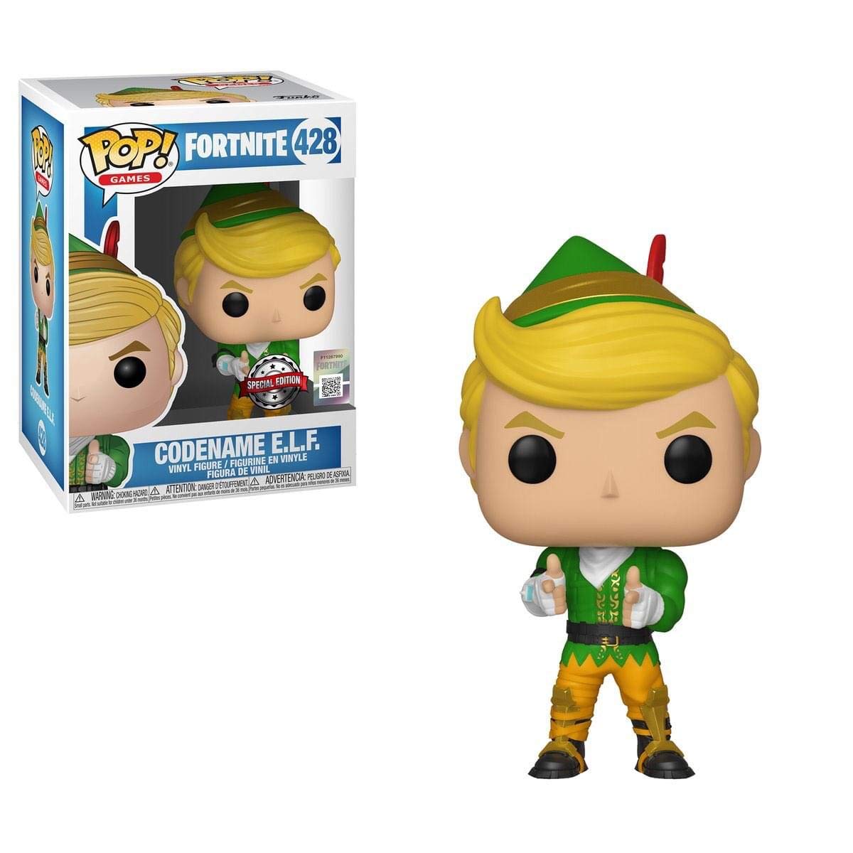 Funko Pop Games Fortnite コードネーム E.L.F コレクティブルフィギュア マルチカラー