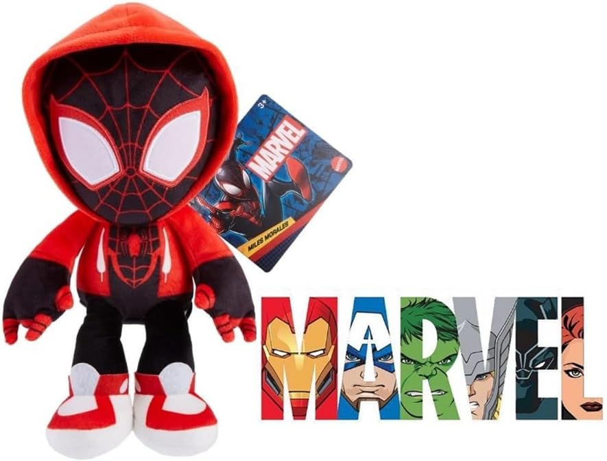 Marvel ぬいぐるみ キャラクターフィギュア 8インチ ソフトドール マイルズ モラレス スパイダーマン