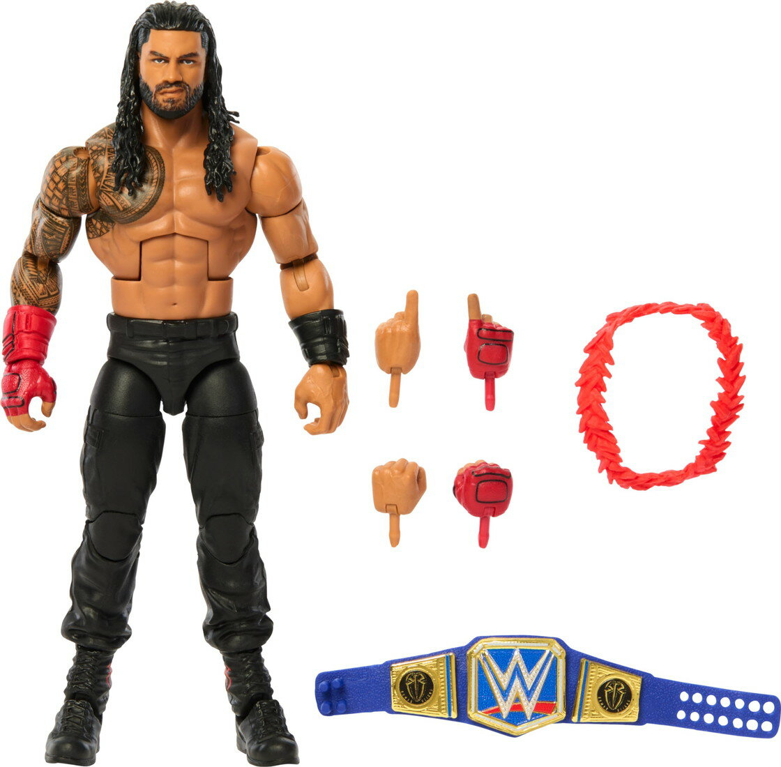 マテル WWE エリート コレクション トップ ピックス アクションフィギュア ローマン Reigns 交換パーツ付