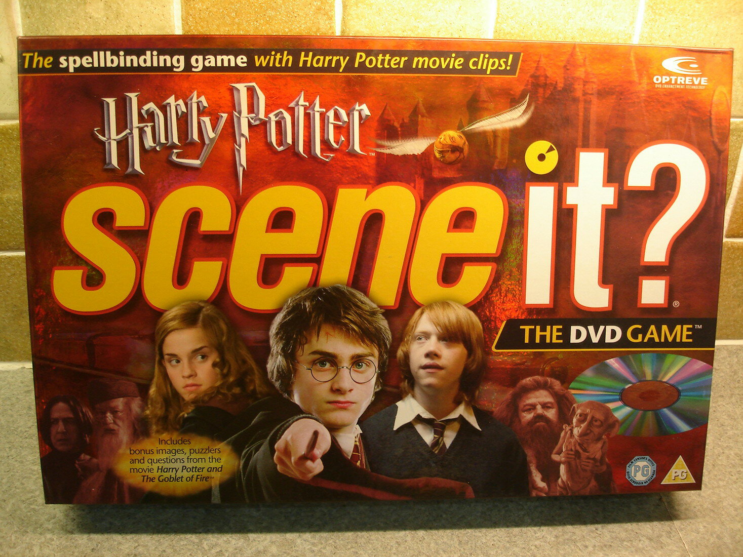 Harry Potter Scene It DVD ゲーム ボーナス画像と質問 2005年版
