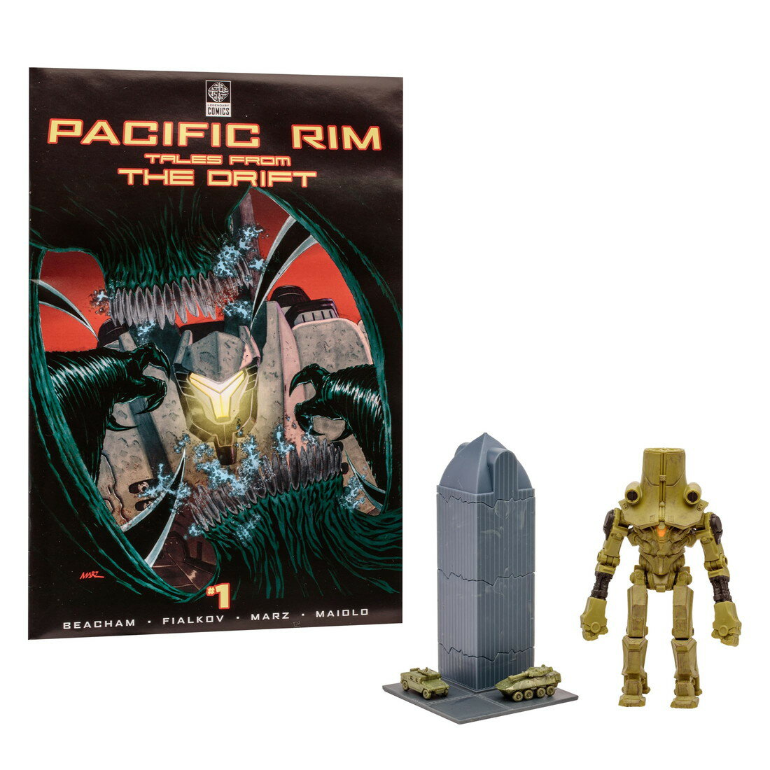 Pacific Rim McFarlane Toys Cherno Alpha フィギュア プレイセット コミック付き