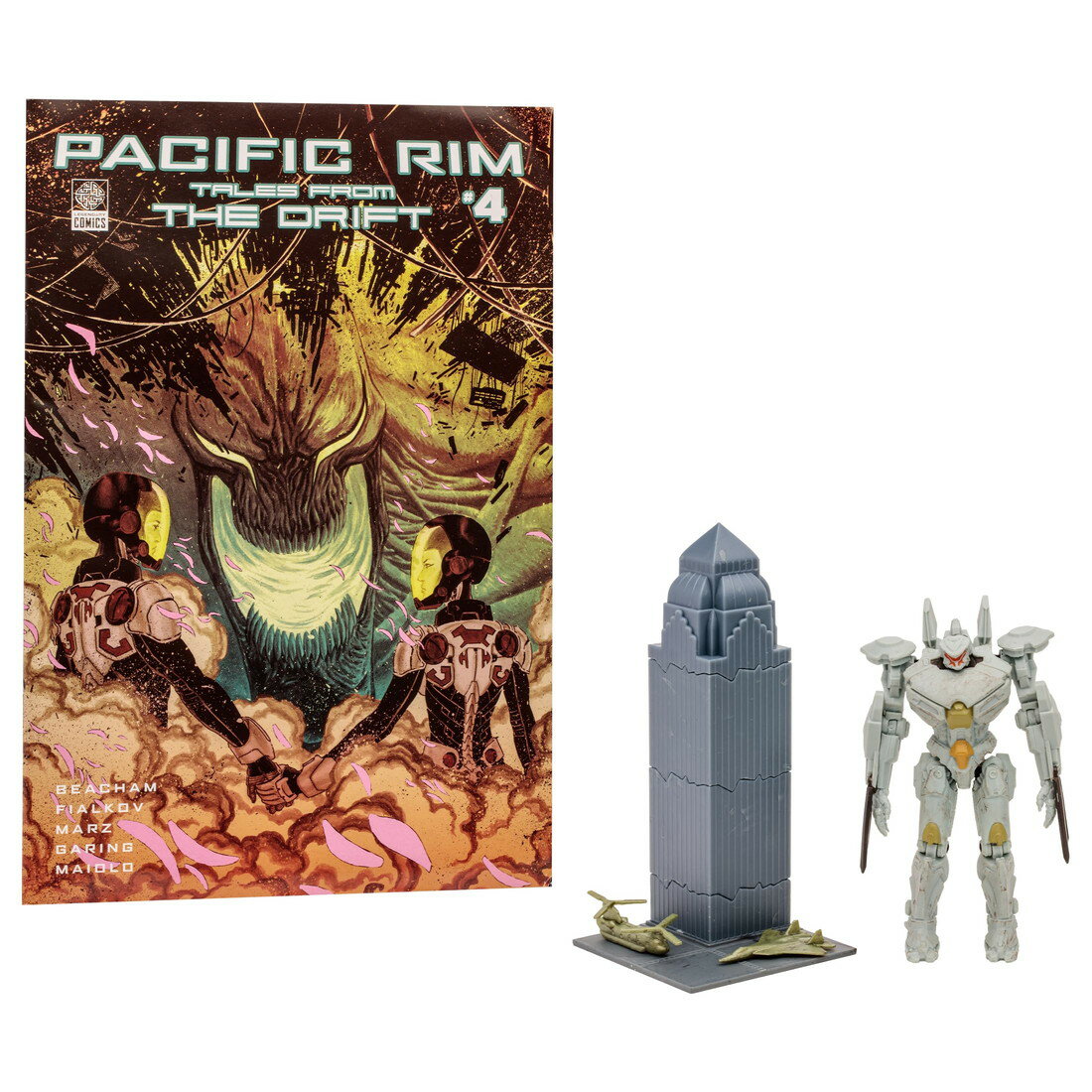 乐天商城 - McFarlane Toys パシフィック・リム ストライカー・エウレカ 4インチ フィギュア プレイセット コミック付き