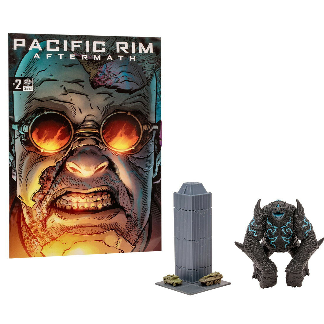Pacific Rim McFarlane Toys Leatherback Kaiju フィギュア プレイセット コミック付属