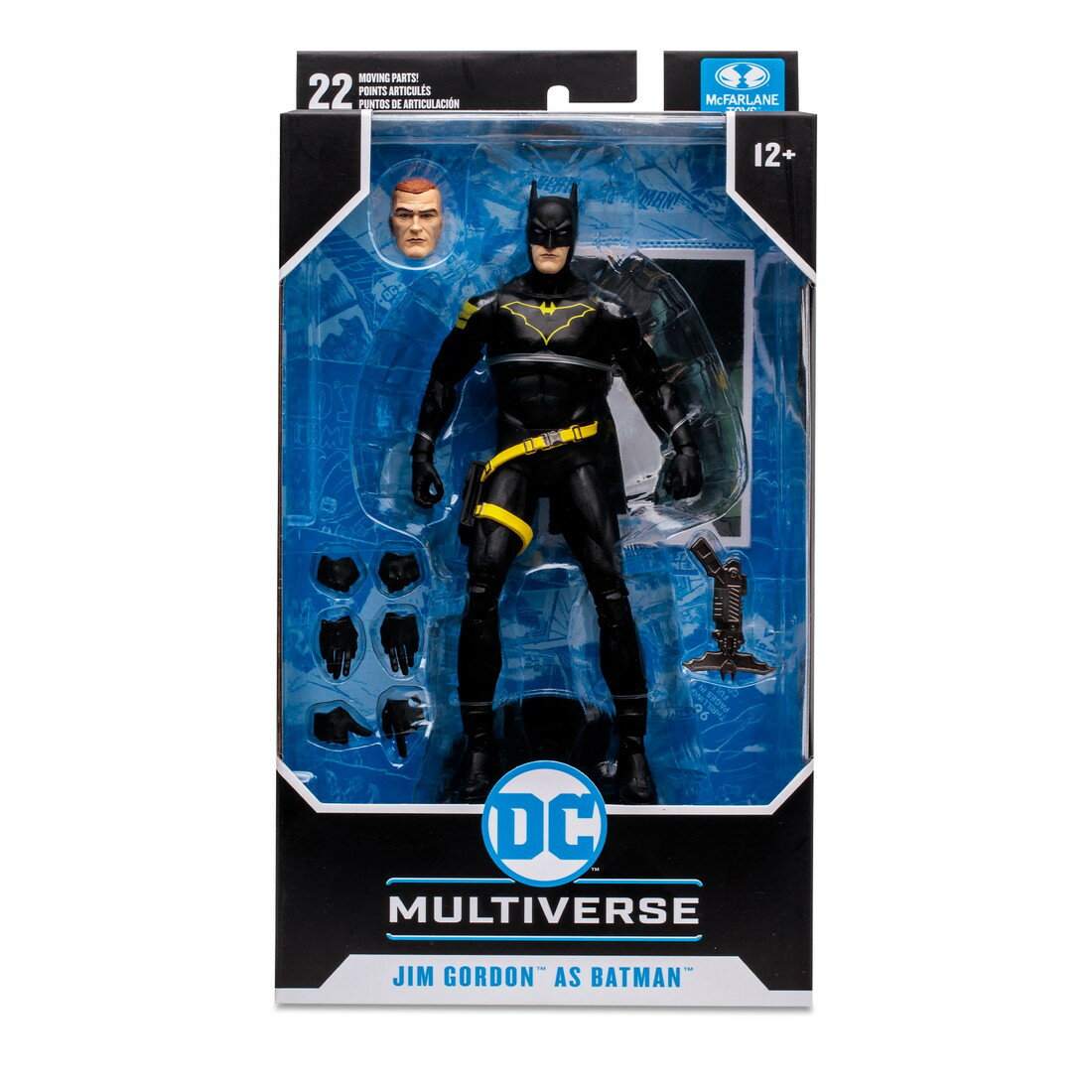 McFarlane DC Multiverse バットマン ジム・ゴードン フィギュア 7インチ アクションフィギュア ブラック＆イエロー