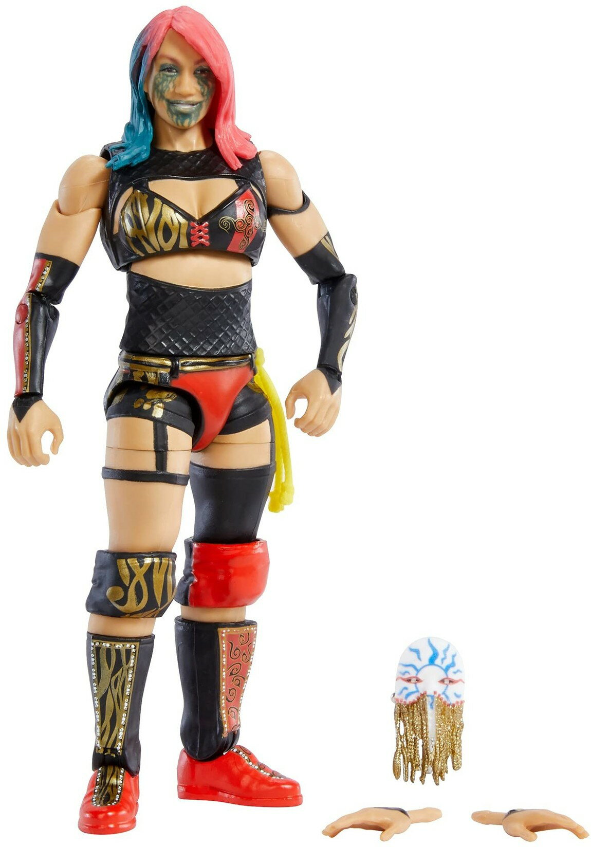 WWE エリートコレクション アスカ アクションフィギュア 関節可動 TrueFX 付け替えパーツ付属