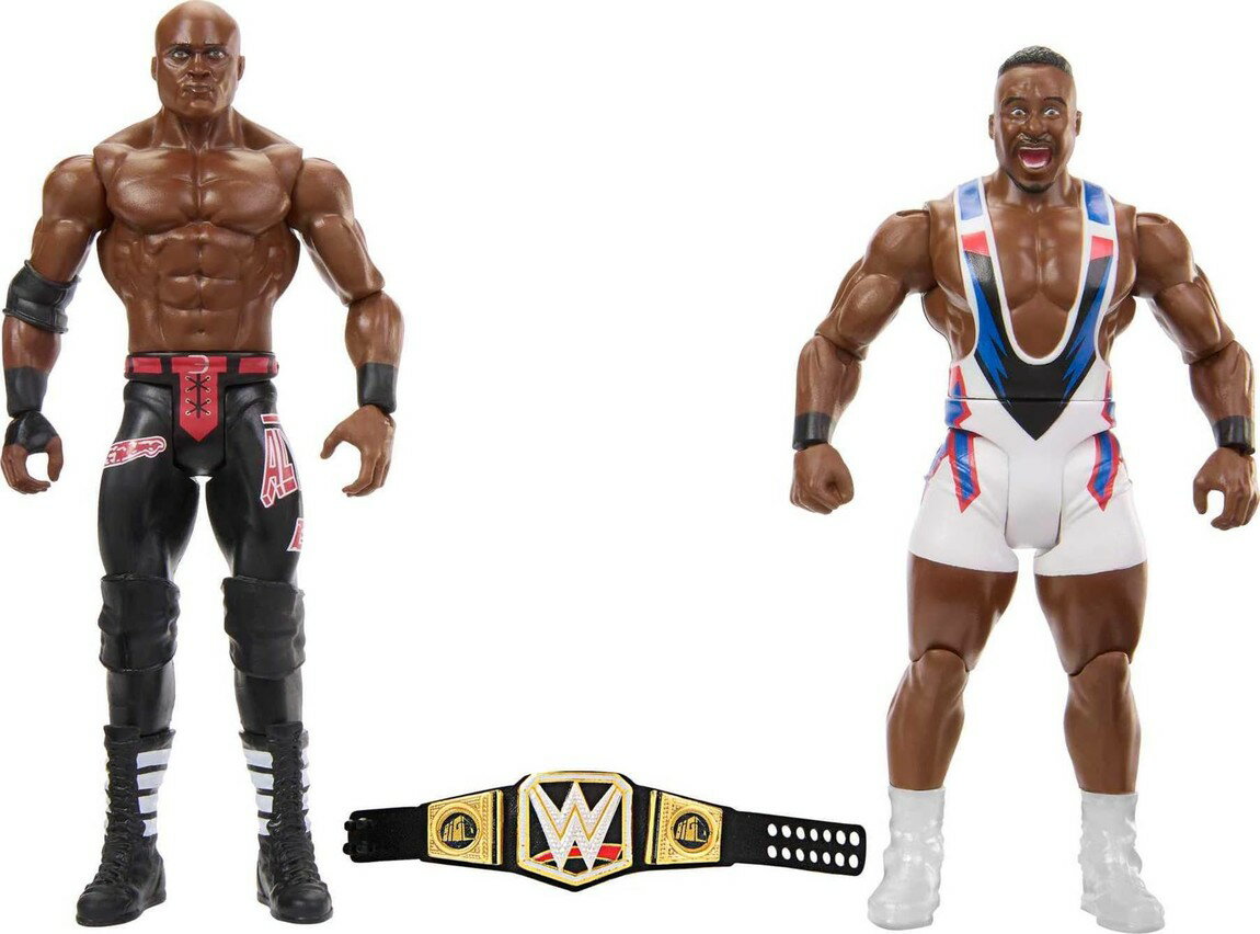 WWE チャンピオンシップ ショーダウン ビッグ E vs ボビー ラシュリー アクションフィギュア 2体セット チャンピオンベルト付属