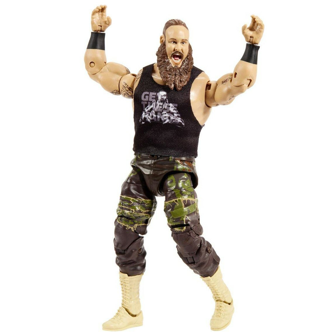 WWE エリートコレクション トップピックス ブラウン・ストローマン アクションフィギュア 6インチ 全身可動 TrueFX リングギア付属