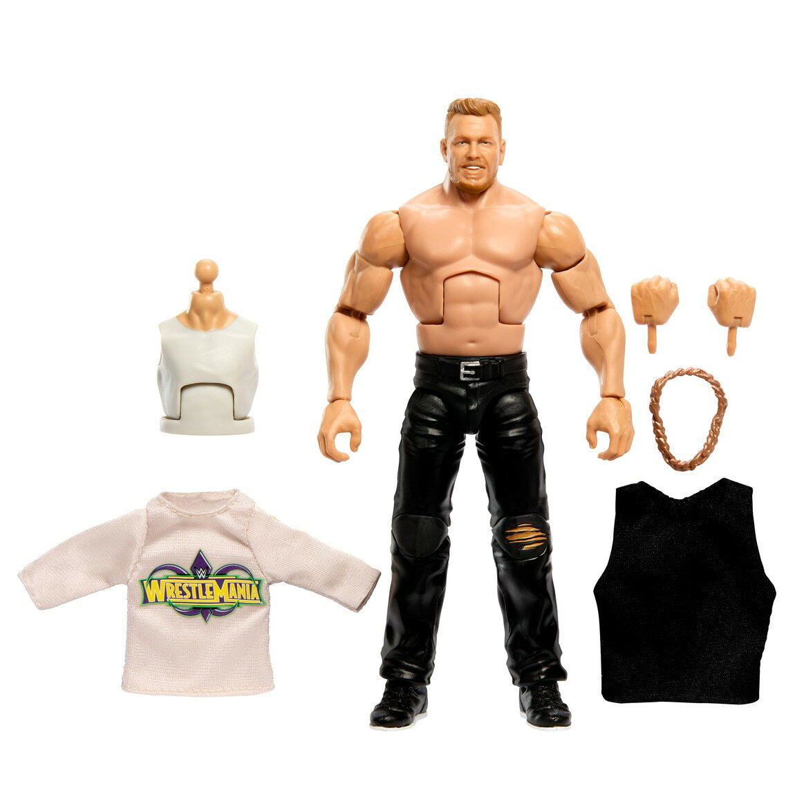 マテル WWE エリートコレクション レッスルマニア パット・マカフィー アクションフィギュア ニコラス ビルド・ア・フィギュア パーツ付属