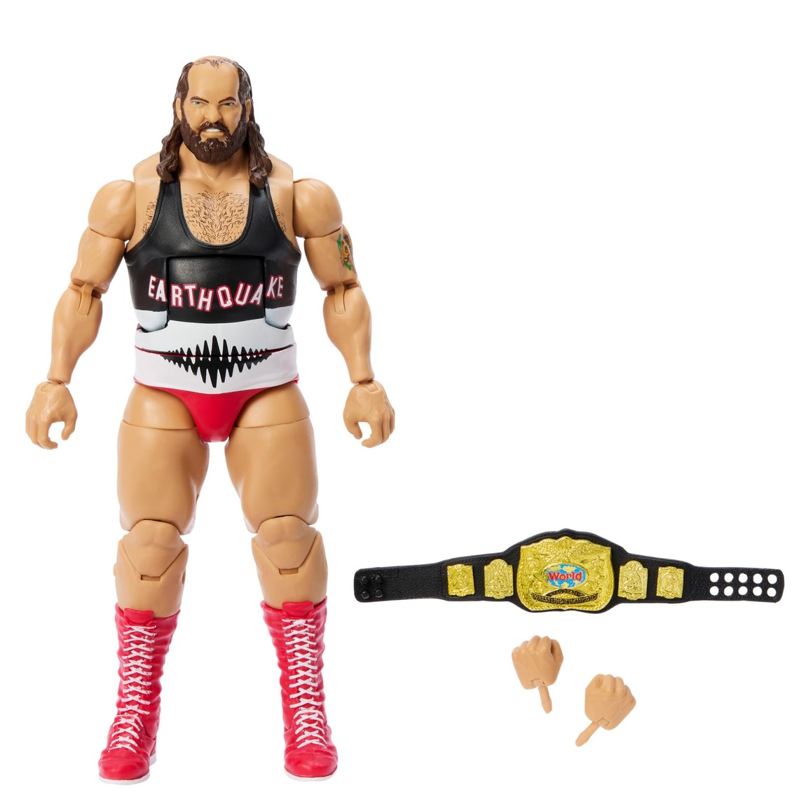 WWE エリートコレクション アースクエイク アクションフィギュア 6インチサイズ 可動式フィギュア TrueFX