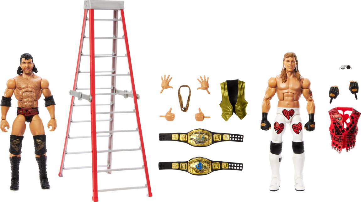 WWE マテル エリートコレクション レッスルマニアX ラダー・マッチ ショーン・マイケルズ & レイザー・ラモン アクションフィギュア 2体セット