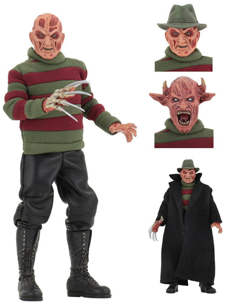 NECA エルム街の悪夢 ザ・ファイナルナイトメア フレディ 8インチ レトロ フィギュア
