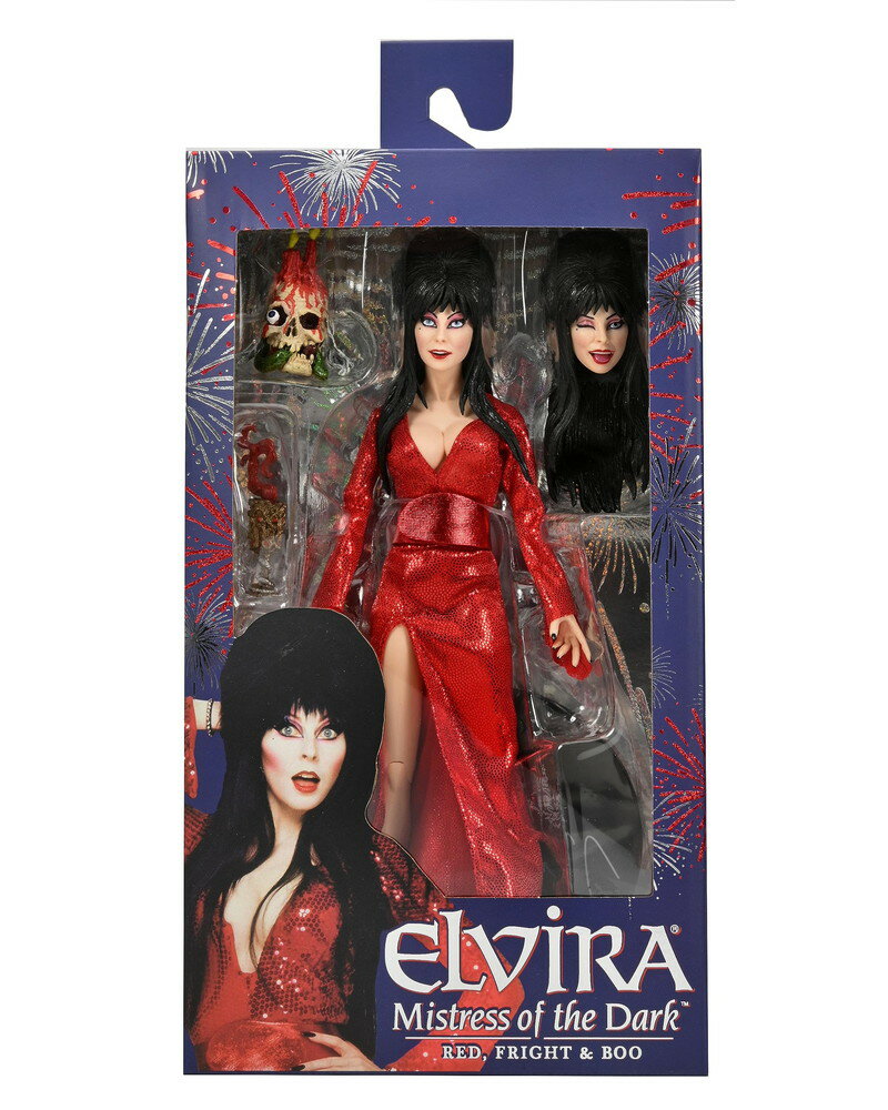 NECA エルヴァイラ 8インチ クローズド アクションフィギュア “Red, Fright, and Boo” 2