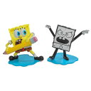 NECA スポンジ・ボブ | 公式ライセンス コレクティブル 5インチスケール フィギュア 2パック スポンジ・ボブ&いたずら書きボブ