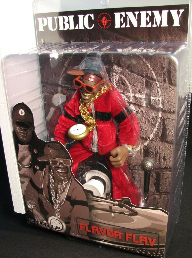 Mezco Rap Stars Public Enemy Flava Flav アクションフィギュア 8.4インチ 全高約21cm