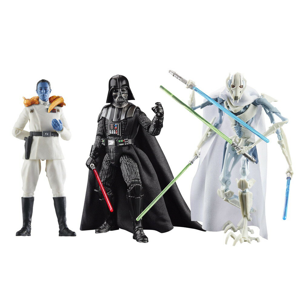 STAR WARS ブラックシリーズ ダース・ベイダー グランドアドミラルスローン グリーヴァス将軍 悪の支配者 コレクタブル 6インチ アクションフィギュア 3体セット