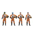 STAR WARS ヴィンテージコレクション Xウィングパイロット4体セット Ahsoka 3.75インチ コレクタブルアクションフィギュア