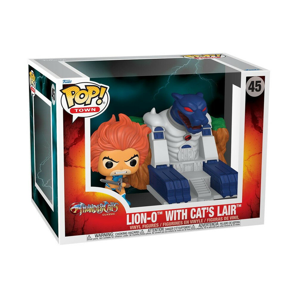 Funko Pop Town Thundercats ライオンオー with Cats Lair Collectable Vinyl Figure Gift Idea Offici..