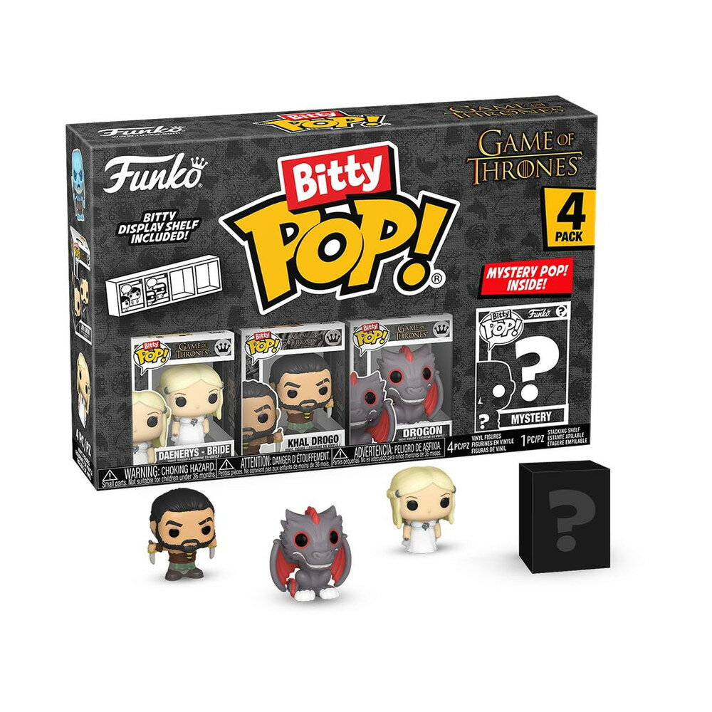 Funko Pop Bitty Game of Thrones デナーリス ターガリエン カール ドロゴ ドロゴン Mystery Chase Fig..