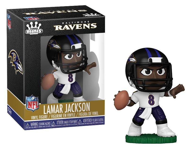 Funko Compatible with Compatible Minis NFL Baltimore Ravens Vinyl Figure Lamar Jackson