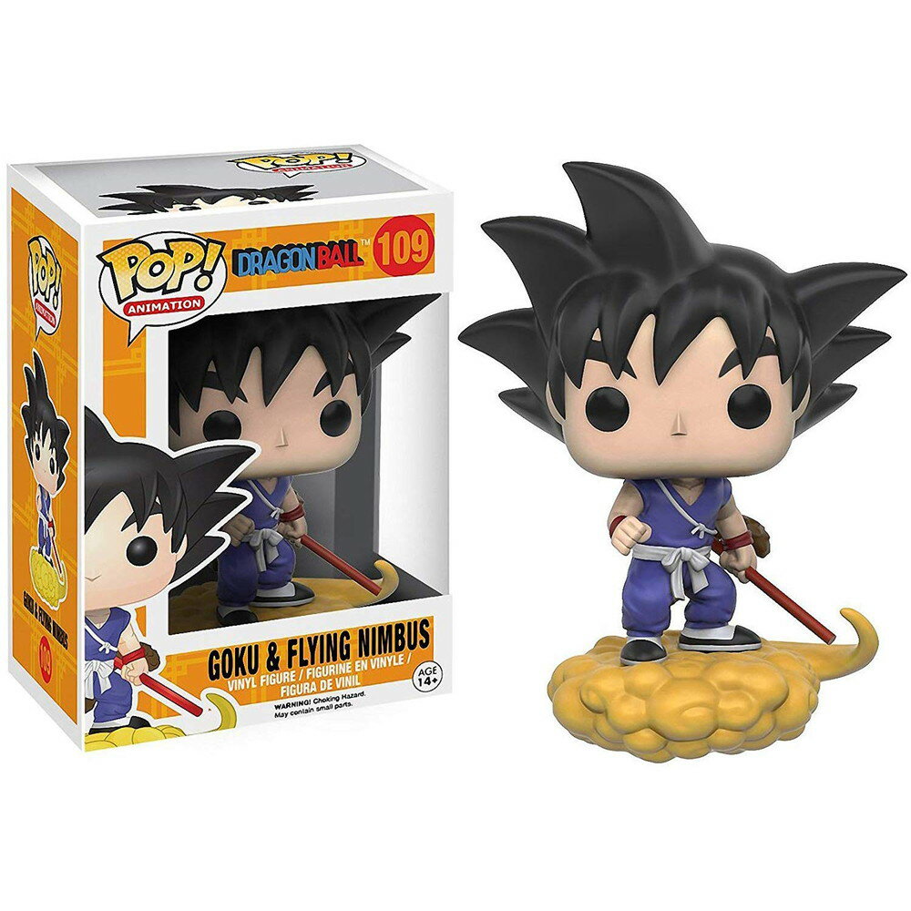 Funko 悟空 & 筋斗雲: Dragonball x POP! Animation ビニールフィギュア & PETプラスチック保護ケース..