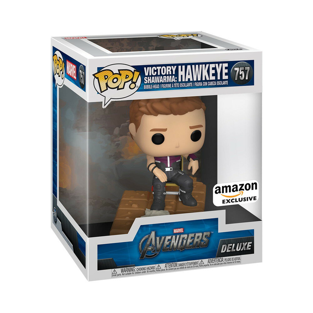 Funko Pop! Deluxe Marvel: Avengers Victory Shawarma シリーズ ホークアイ 限定 フィギュア 3/6