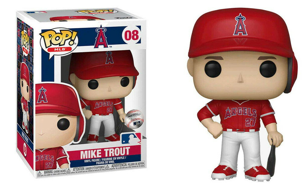 POP! Sports MLB Los Angeles Angels マイク・トラウト アウェイジャージー アクションフィギュア (Pop..