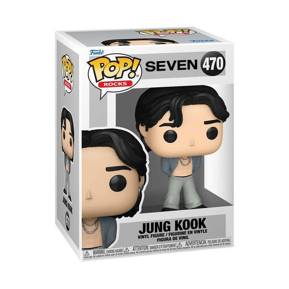 Funko Pop Rocks BTS ジョングク Seven Collectable Vinyl Figure Gift Idea Official Merchandise Toy..