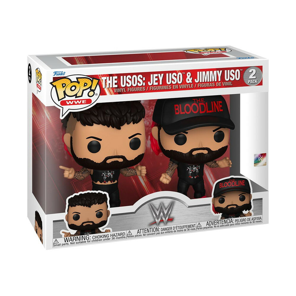 Funko POP WWE The Usos Jey USO Jimmy USO 2 Pack Collectable Vinyl Figure Gift Idea Official Merc..