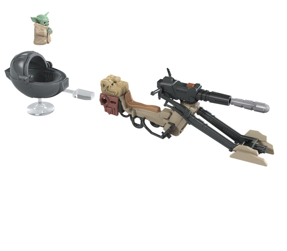 BasqueバスクのStar Wars Hasbro ミッションフリート エクスペディションクラス The Mandalorian ザ・チャイルド 賞金をめぐる戦い フィギュア&ビークル マルチカラー (E96785L2)｜アングル2