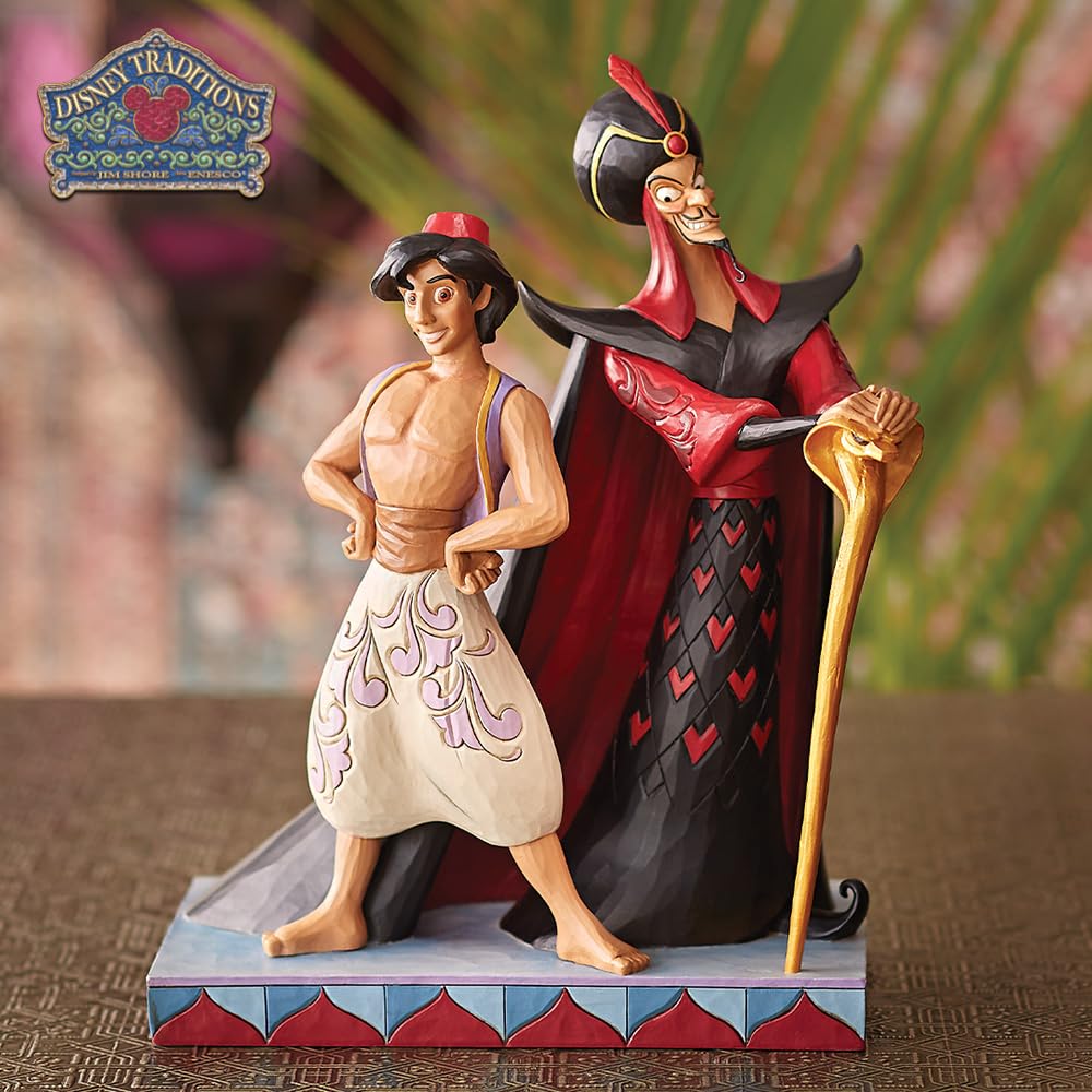 BasqueバスクのEnesco ジムショア ディズニートラディション アラジンとジャファー フィギュア｜アングル2