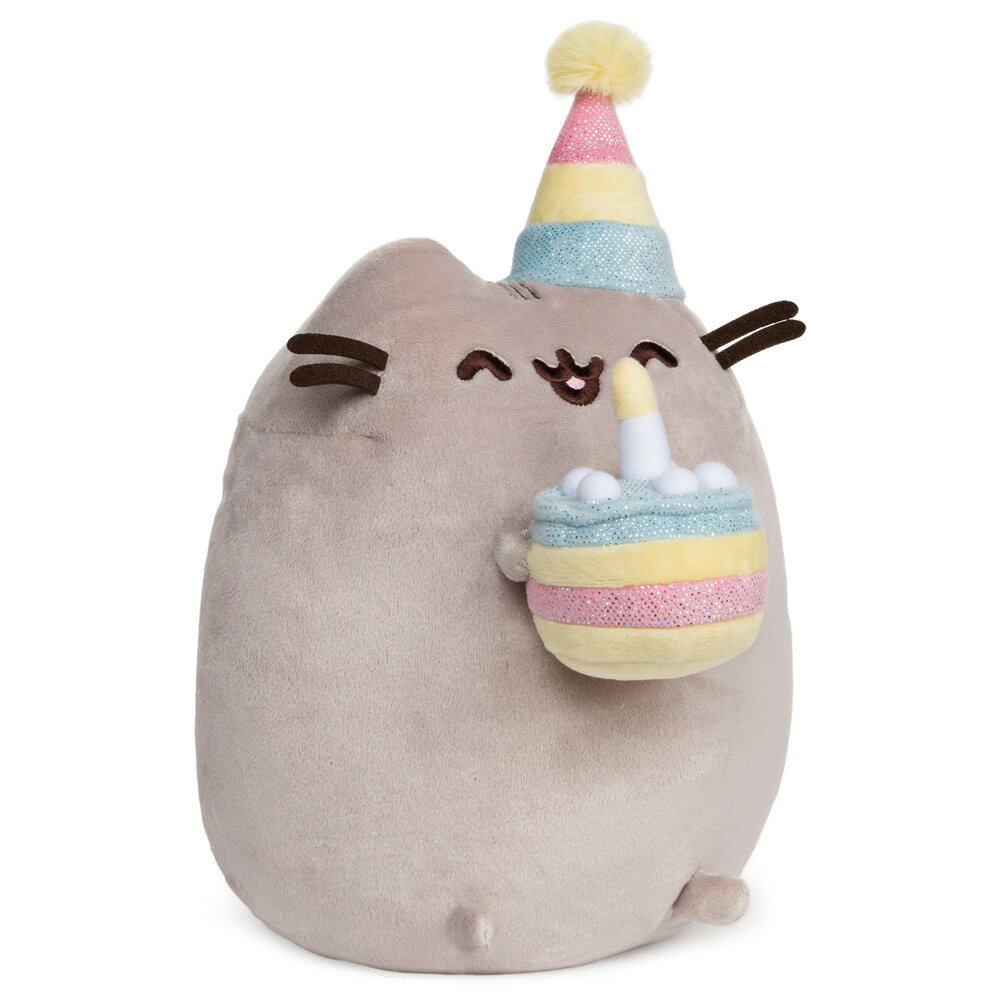 BasqueバスクのGUND Pusheen バースデーケーキ ぬいぐるみ 猫｜アングル2