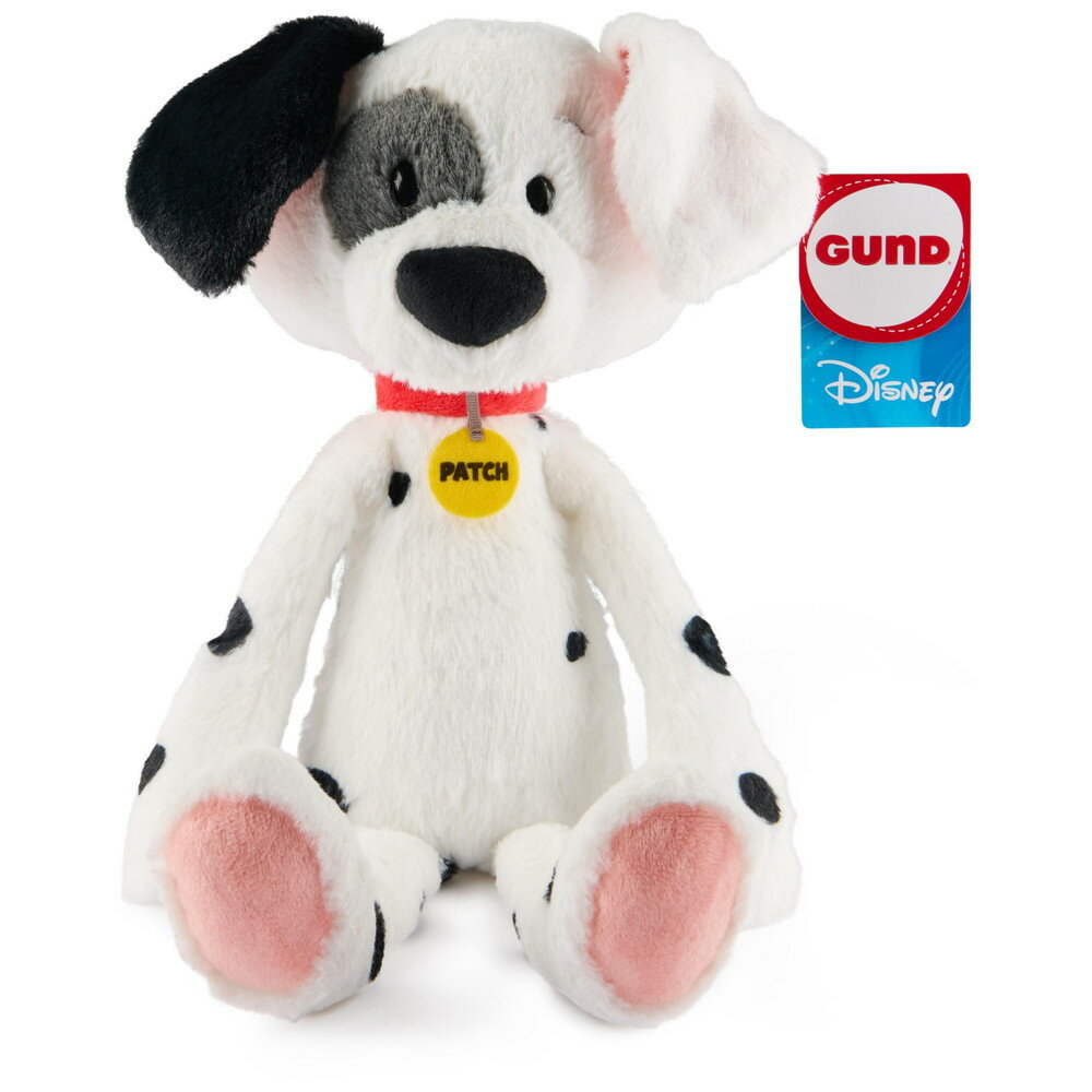 GUND Disney 공식 패치 Toothpick 봉제인형 101마리 강아지 강아지 화이트