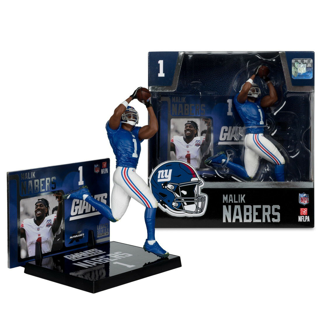 McFarlane Toysマクファーレン Malik Nabers ニューヨーク・ジャイアンツ NFL 7インチ フィギュア