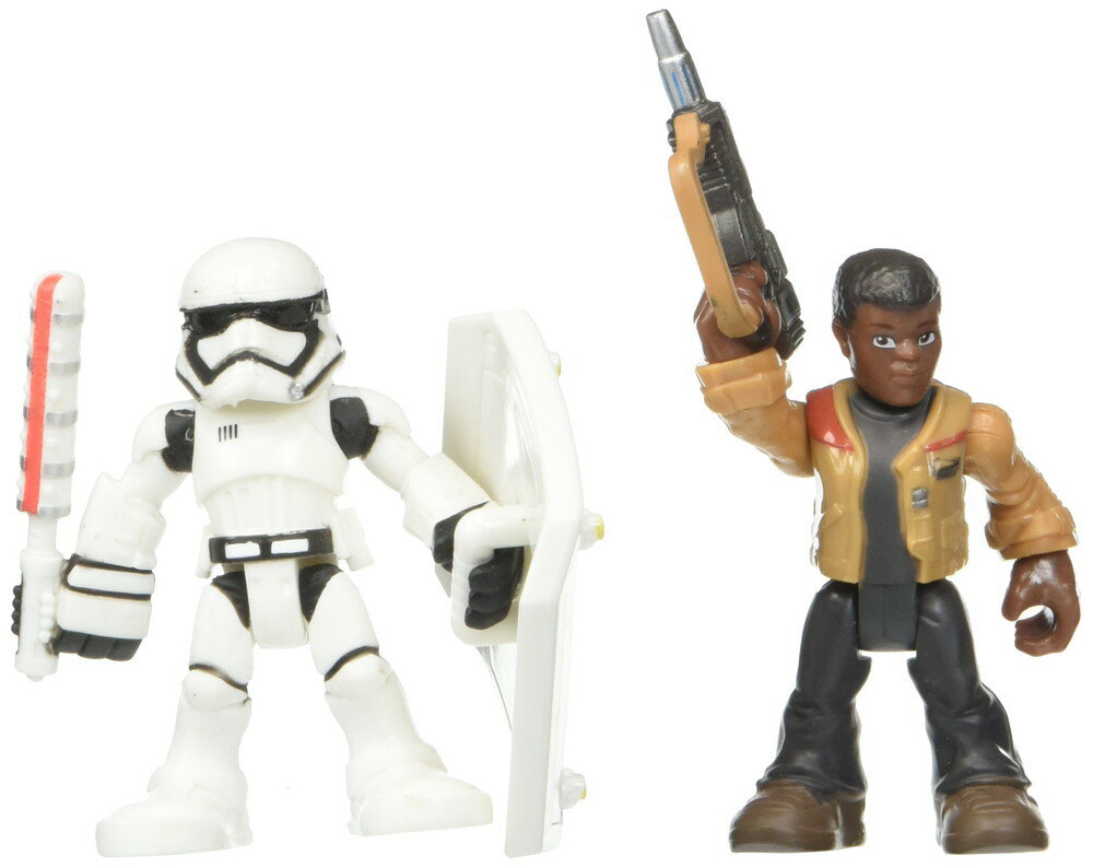 Playskool Heroes Galactic Heroes STAR WARS Resistance Finn (Jakku) &First Order Stormtrooper