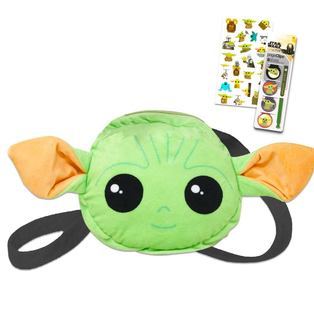 Baby Yoda ぬいぐるみ パースセット STAR WARS ぬいぐるみ ストラップ付 ステッカー付