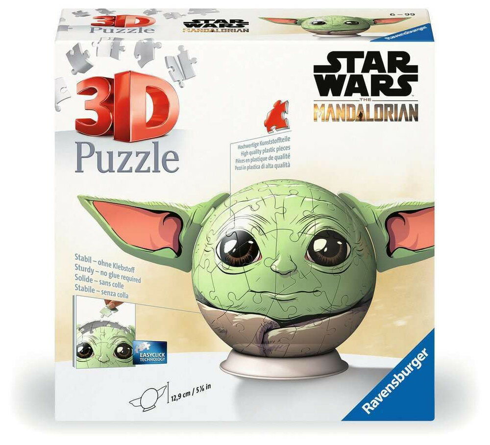 Ravensburger 3D ボールパズル STAR WARS マンダロリアン Grogu 72ピース