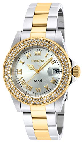 InvictaCrN^ Lady Angel Quartz Watch, Two Tone, 20214 rv