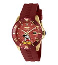 Invictaインビクタ Disneyディズニー 限定リミテッドエディション ミッキーマウス Quartz Crystal Red Dial Ladies Watch 41311 腕時計