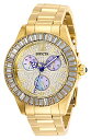 Invictaインビクタ Lady Angel Quartz Watch, Gold, 28449 腕時計