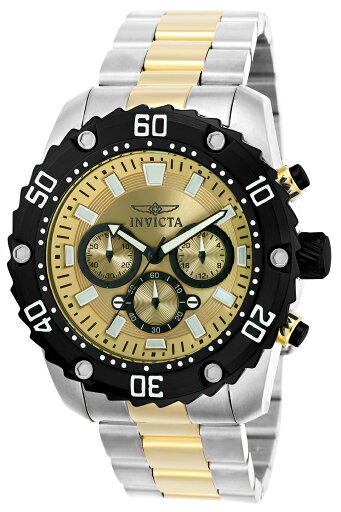 INVICTAインヴィクタ Pro Diver メンズ 腕時計 48mm スチール ゴールド (22519) INVICTAインヴィクタ Pro Diver メンズ 腕時計 48mm スチール ゴールド (22519)