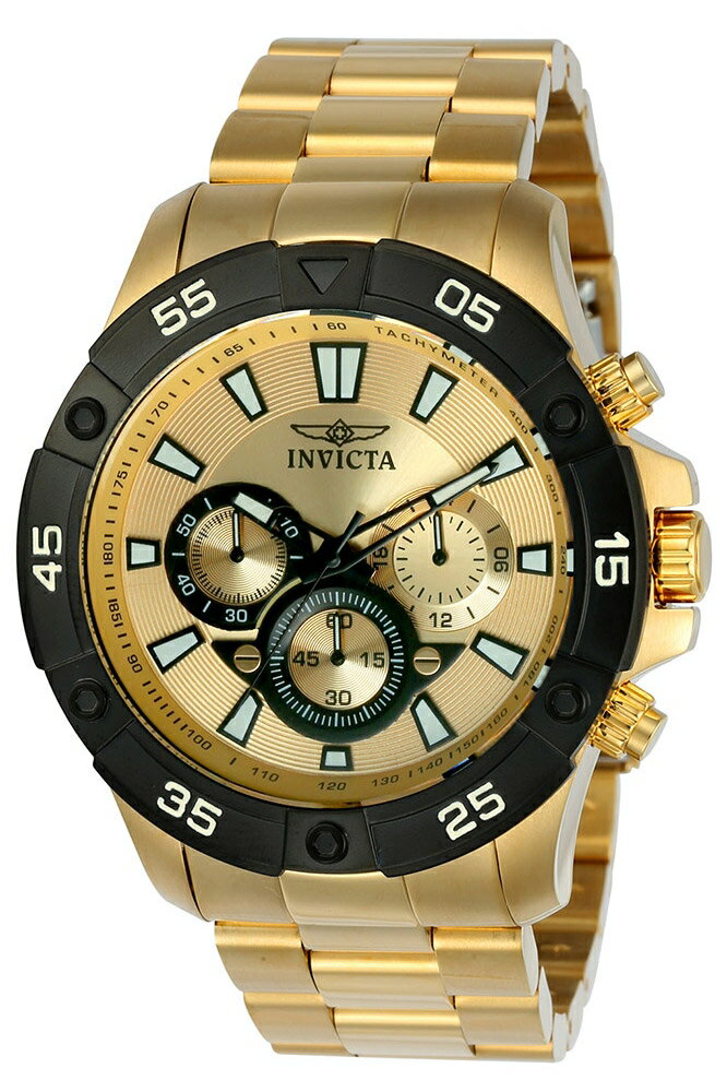 INVICTAインヴィクタ Pro Diver メンズ 腕時計 48mm ゴールド (22789)