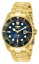 INVICTAインヴィクタ Pro Diver メンズ 腕時計 43mm ゴールド (30810)