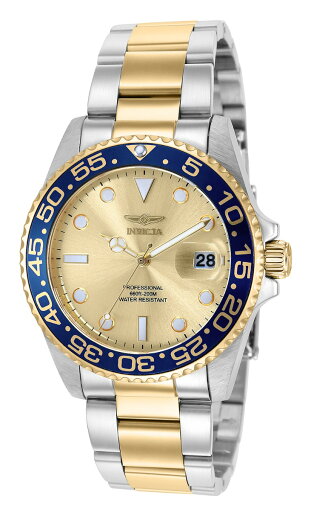 INVICTAインヴィクタ?Pro Diver ユニセックス 腕時計 - 38mm, スチール, ゴールド (36537) INVICTAインヴィクタ?Pro Diver ユニセックス 腕時計 - 38mm, スチール, ゴールド (36537)