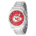 INVICTAインヴィクタ?NFL カンザスシティ・チーフス メンズ 腕時計 - 42mm, スチール (47928)